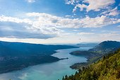 View Of The Annecy Lake From Col Du Forclaz