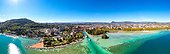 Aerial View Of Annecy Lake Waterfront In France