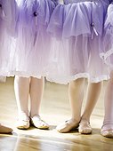 USA,Utah,Springville,Ballet dancer girls (4-5) feet