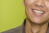 Close-up of a male office worker smiling