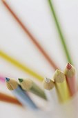Close-up of color pencils