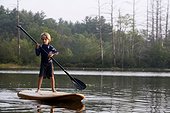 Six-year-old boy on a SUP