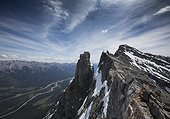 Summit of Mount Rundle, Banff National Park, Kananaskis Country, Alberta, Canada