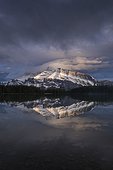 Two Jack Lake and Mount Rundle, Banff National Park, Alberta, Canada