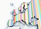 A multicolored map of Europe
