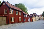 Colorful houses, Lotsgatan, Södermalm, Stockholm