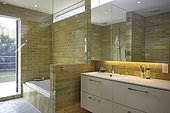 Modern tile bathroom and shower