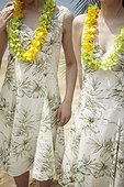 Wedding tropical flower girls