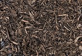 Full frame image of decorative chopped bark used for mulch and weed suppression