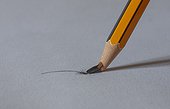 Broken pencil tip