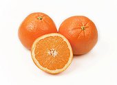 Fresh sliced oranges