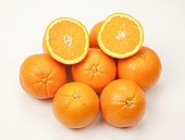 Freshy sliced oranges
