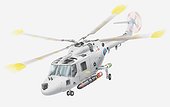 Illustration of Super Lynx helicopter