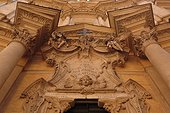 Rome, Italy.. The doorway of the Pantheon.