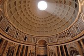 Rome, Italy.. The inside of the Pantheon.