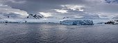 Antarctica.. Clouds hover over Cierva Cove in this stitched panorama.