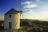 Grèce GRE/Cyclades, Amorgos island The wind mill under the Chora