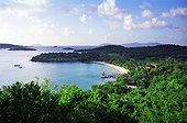 Îles Vierges des États-unis US Virgin Islands/Saint John Caneel Beach, one of the six marvellous beaches of the Caneel Bay Resort, built by Laurence Rockefeller