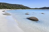 France FRA/Corsica, Porto-Vecchio Palombaggia beach, Palombaggia Natural Reserve with its beaches is one of the highlights of the coast near Porto Vecchio
