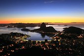 Baia de Guanabara, Flamengo, Botafogo and Sugarloaf Mountain (Atlantic ocean, Rio de Janeiro, Rio de Janeiro, Brazil)