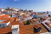 Portugal, Distrito de Lisboa, Lisbon, Tagus, Tejo, Tagus, Alfama, Alfama old town, Miradouro das Portas do Sol