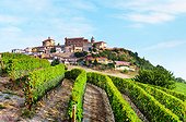 Italy, Piedmont, Cuneo district, Langhe, La Morra, Village and vineyards