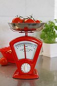 Tomatoes on scales