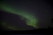 Aurora borealis on night sky, Sweden