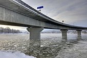 View of bridge in winter