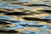 Close-up of reflection on surface of lake