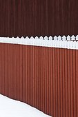 Wooden wall and fence