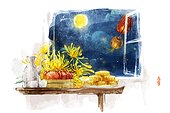 Chinese traditional Mid-Autumn festival