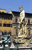 Europe, Italy, Florence, Piazza Signoria, Ammannati fountain and Nettuno statue