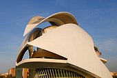 Spain, Valencia. The Reina Sofia Arts Palace, arch. Santiago Calatrava / ADAGP