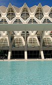Spain, Valencia, City of Arts and Sciences: the museum of sciences Principe Filipe, arch. Santiago Calatrava © ADAGP