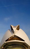 Spain, Valencia, City of Arts and Sciences. The Reina Sofia Arts Palace, arch. Santiago Calatrava © ADAGP