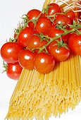 Tomatoes and spaghetti