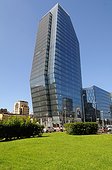Italy, Lombardy, Milan, bus tourist,Torre Diamante,skyscraper, designed by architect Lee Polisano
