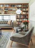 Modern home showcase living room