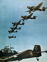 Roger-Viollet | 354478 | World War II. Squadron of Stukas on the Russian front, April 1943. | © Roger-Viollet / Roger-Viollet