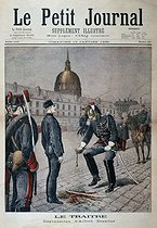 Roger-Viollet | 386467 | Alfred Dreyfus demoted in rank at Ecole Militaire. Paris, January 5, 1895.  Le Petit Journal , January 13, 1895. | © Roger-Viollet / Roger-Viollet