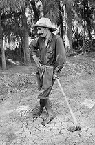 Roger-Viollet | 440287 | Ouvrier agricole dans la Mitidja. Algérie, 1958. Photographie de Jean Marquis (1926-2019). | © Jean Marquis / Roger-Viollet