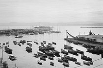 Roger-Viollet | 516534 | Barques de pêcheurs dans le port. Alger (Algérie), décembre 1953. Photographie de Jean Marquis (1926-2019). | © Jean Marquis / Roger-Viollet