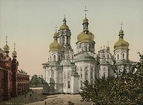 Roger-Viollet | 718675 | The Dormition cathedral of the Kyiv Pechersk Lavra, demolished in 1941. Kyiv (Russia), circa 1880-1890. | © Roger-Viollet / Roger-Viollet
