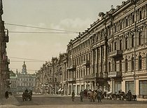 Roger-Viollet | 951075 | Nikolaevskaia Street. Kiev (Ukraine), circa 1880-1890. | © Roger-Viollet / Roger-Viollet