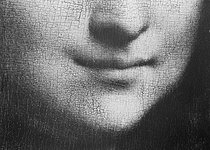 Roger-Viollet | 982379 | Léonard de Vinci (1452-1519).  La Joconde , détail de la bouche. Huile sur toile, vers 1500-1510. Musée du Louvre. | © Collection Roger-Viollet / Roger-Viollet