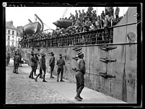 Roger-Viollet | 1010661 | World War I. Arrival of the first US military contingents in France. Saint-Nazaire (France), late June 1917. | © Excelsior - L'Equipe / Roger-Viollet