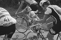 Roger-Viollet | 1354262 | Tour de France 1977. 11th stage from Rouen to Roubaix. Roger Legeay (born in 1949), French racing cyclist, on July 12, 1977. Photograph by Bernard Charlet, from the collections of the French newspaper  France-Soir . Bibliothèque historique de la Ville de Paris. | © Bernard Charlet / Fonds France-Soir / BHVP / Roger-Viollet
