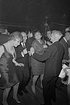 Roger-Viollet | 1382277 | Line Renaud (born in 1928), French actress and singer, Henri Varna (1887-1969), French actor and songwriter, and Régine (1929-2022), French business woman and singer, dancing at the Casino de Paris (IXth arrondissement), on February 25, 1967. Photograph by Tony Bosco (born in 1941), from the collections on the French newspaper  France-Soir . Bibliothèque historique de la Ville de Paris. | © Bosco, Tony / Fonds France-Soir / BHVP / Roger-Viollet